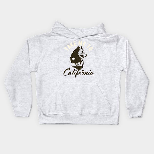 California Dreaming Kids Hoodie by animericans